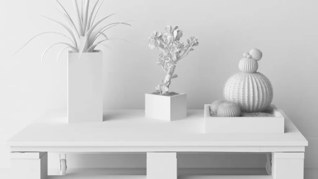 Mesa de centro feita de pallet com rodízios, ideal para decoração barata em 2025.
